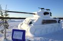 Снежные танки на озере Кутана