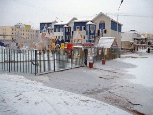 Площадка тонет в воде 