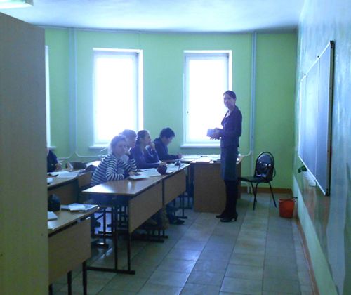 Урок в коридоре