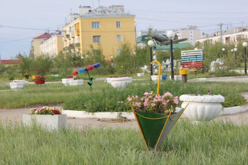 То ли сквер, то ли аллея