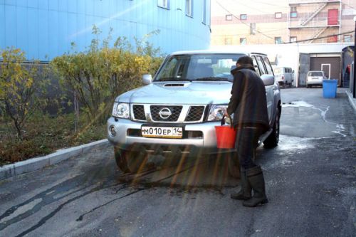 «Пенсионная» автомойка в центре Якутска